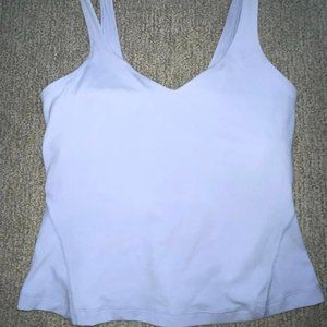 LULUELMON ALIGN TANK TOP VNECK PASTEL BLUE WOMENS 8